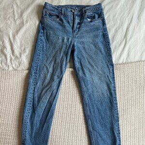 American Eagle Super High Rise Ankle Straight, Size 4 Short